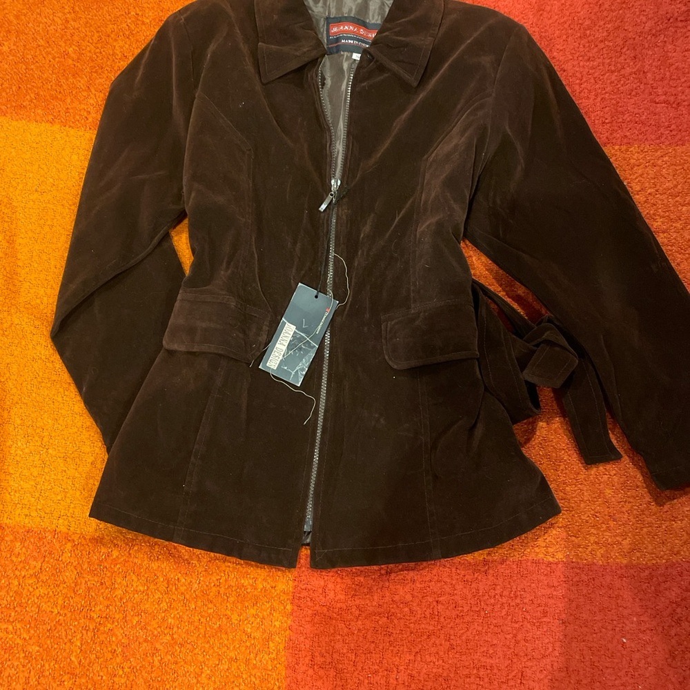 Brown Suede Women's Jacket